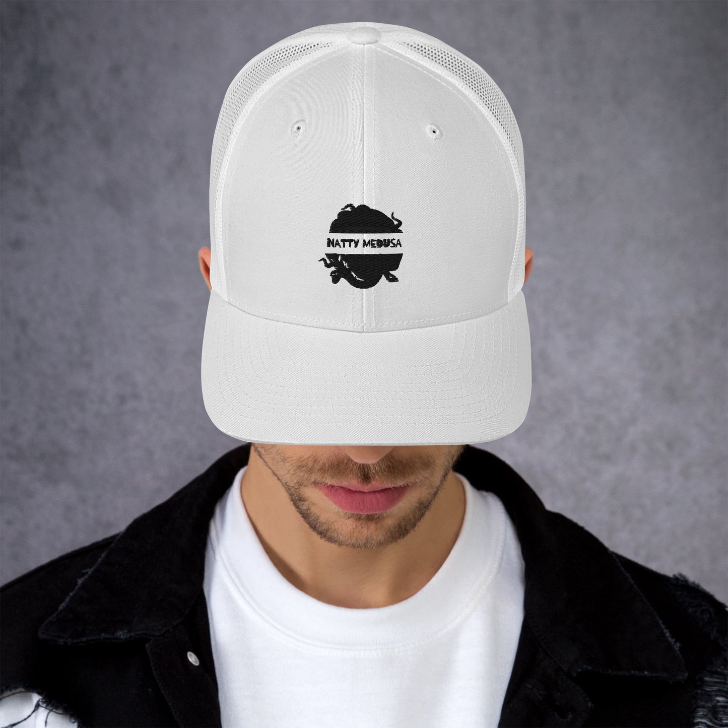 Natty medusa Trucker Cap Blk